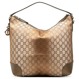 Sac à bandoulière Gucci GG Lurex Heart Bit marron