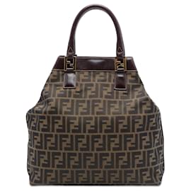 Tote in tela Zucca marrone Fendi