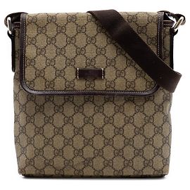 Borsa a tracolla Gucci GG Supreme beige