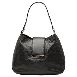 Borsa a tracolla da donna Gucci Medium Guccissima New nera