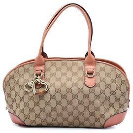 Borsa Gucci GG Canvas Heart Bit Beige