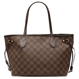 Borsa Tote Neverfull PM in Damier Ebene marrone Louis Vuitton
