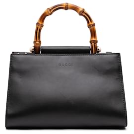 Borsa Gucci Mini Nappa Bamboo Web Nymphaea nera