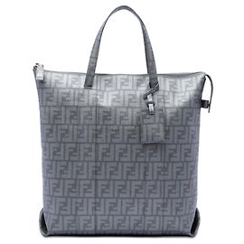 Tote Gray Fendi Zucca Spalmati