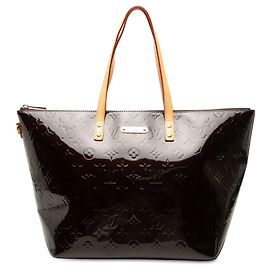 Bolso Tote Louis Vuitton Monogram Vernis Bellevue GM Púrpura