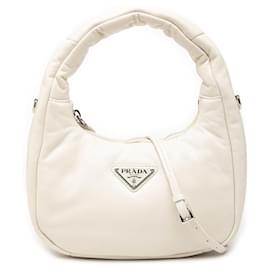 Borsa satchel Prada Mini Nappa Soft Padded bianca