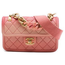 Borsa Chanel Small Quilted Caviar Sunset On The Sea Rosa