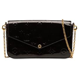Borsa a tracolla Pochette Felicie Monogram Vernis viola Louis Vuitton