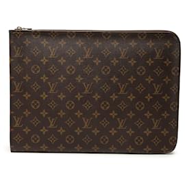 Sac Business Louis Vuitton Monogram Poche Documents Portfolio Marron
