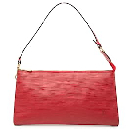 Borsa a tracolla Louis Vuitton Epi Pochette Accessoires rossa