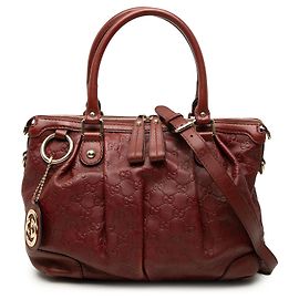 Borsa Gucci Guccissima Sukey rossa