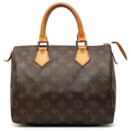 Borsa Boston Louis Vuitton Monogram Speedy 25 marrone