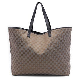 Grauer Gucci GG Canvas Tote