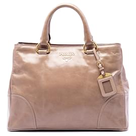 Borsa Prada Vitello Shine marrone