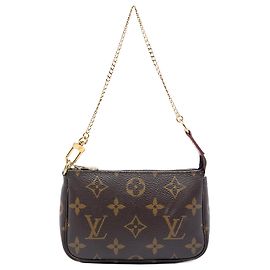 Borsa Louis Vuitton Monogram Mini Pochette Accessoires marrone