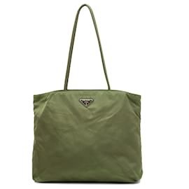 Tote Prada Tessuto verde