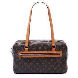 Louis Vuitton Monogram Cite GM Schultertasche braun