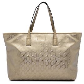 Tote Large GG Imprimido Dourado Gucci