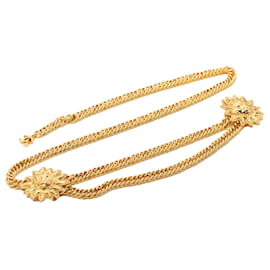 Chanel CC Gold Plated Double Sun Chain Link Gürtel Gold