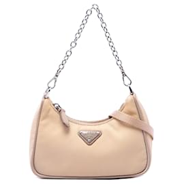 Borsa Prada Mini Tessuto Re Edition 2005 Beige