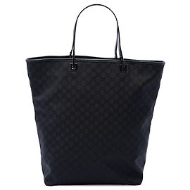 Tote in tela GG Gucci nero