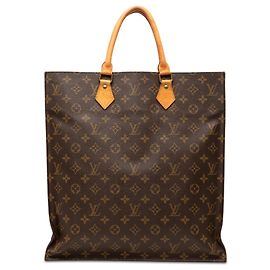 Brauner Louis Vuitton Monogram Sac Plat Tote Bag