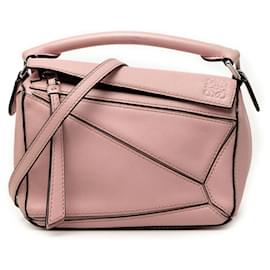 Mini borsa Puzzle in pelle di vitello rosa LOEWE - Loewe