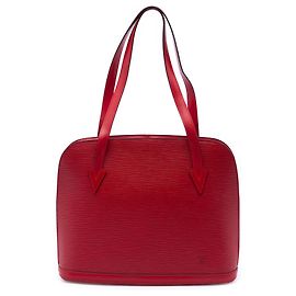 Borsa a tracolla Louis Vuitton Epi Lussac rossa