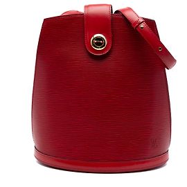 Red Louis Vuitton Epi Cluny Shoulder Bag