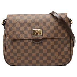 Borsa a tracolla Louis Vuitton Damiere Ebene Marrone Rosebery