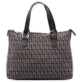 Tote in tela Fendi Zucchino marrone