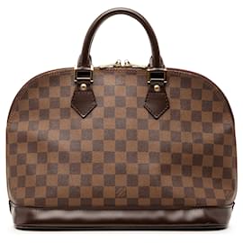 Borsa Louis Vuitton Damier Ebene Alma PM marrone