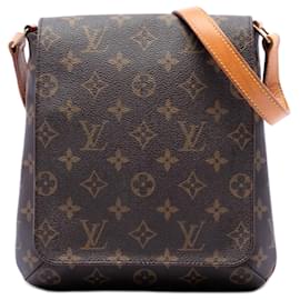 Brown Louis Vuitton Monogram Musette Salsa PM Short Strap Shoulder Bag