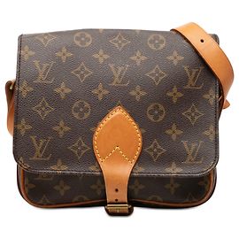 Borsa a tracolla Louis Vuitton Monogram Cartouchiere MM marrone