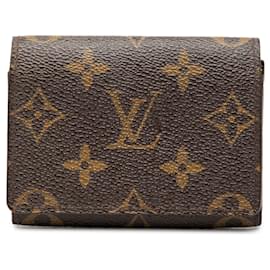 Tarjetero sobre Louis Vuitton Monogram marrón