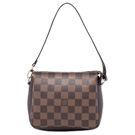 Pochette Trousse Louis Vuitton Damier Ebene Marrone