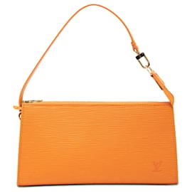 Borsa a tracolla Louis Vuitton Epi Pochette Accessoires Arancione
