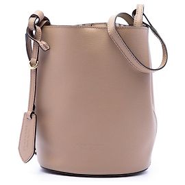 Bolso tipo cubo Lorne de cuero marrón Burberry