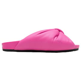 Sandali slide in pelle Balenciaga Rosa acceso Taglia 36
