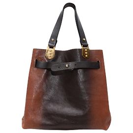 Bolsa Christian Louboutin em pelo de pony degradê marrom e preto