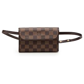 Pochette Florentine Damier Ebene marrone Louis Vuitton