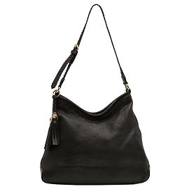 Borsa a tracolla Marrakech in pelle nera Gucci