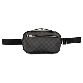 Sac ceinture Louis Vuitton Damier Graphite Ambler noir
