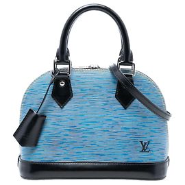 Borsa Louis Vuitton Epi Denim Alma BB Blu