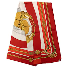 Pañuelo de seda Multi Hermès Chateaux D Arriere 90