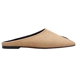 Alaïa Sandali con punta quadrata in rafia beige Alaia Taglia 40