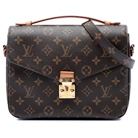 Borsa Louis Vuitton Monogram Pochette Metis marrone