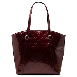 Red Louis Vuitton Monogram Vernis Avalon MM Tote Bag