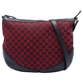 Borsa a tracolla Gucci GG Canvas rossa