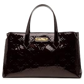 Borsa Louis Vuitton Monogram Vernis Wilshire PM viola
